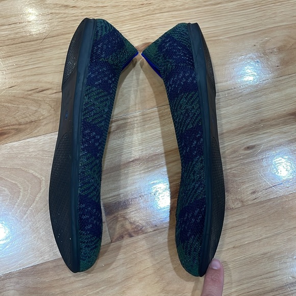 Rothys flat round toe rare limited edition retired forest tartan green plaid - Picture 3 of 8